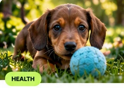 Young puppy outdoors